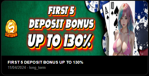 First 5 Deposit Bonus